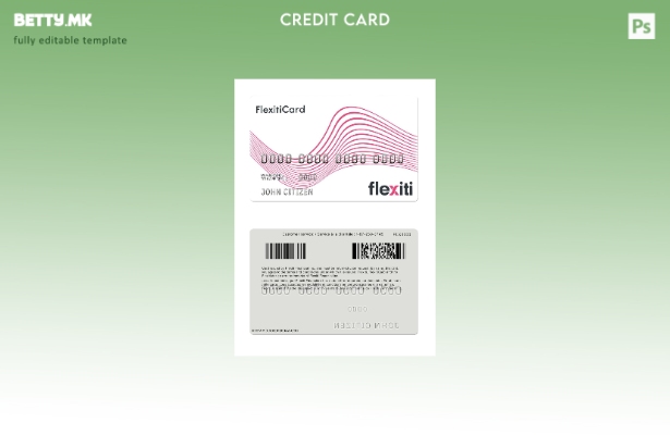 Шаблон за картичка во модерен стил Canada Flexiti